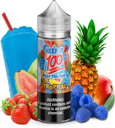 Keep It 100 - Blue Slushie Tropical - E Liquid - 120ml - £12.95