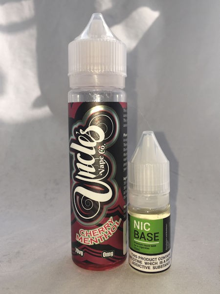 Uncles Vape Co. - Cherry Menthol - E liquid - £6.95 - 60ml - Shortfill